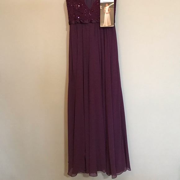 Mori Lee Purple Bridesmaid Dress - Picture 5 of 9